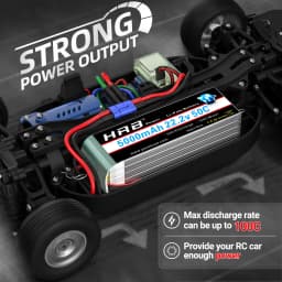 HRB Lipo Battery 6S 5000mah 6000mah XT60 XT90 EC5 50C 100C 22.2V for Quadcopter Airplane Car Truck 500 600 Helicopter