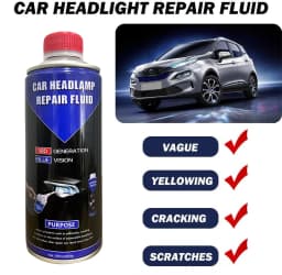 Car Headlight Polishing Restoration Kit Auto Headlight Restorer Repair Set Workshop Tools 500ML Liquid Polymer Evaporator