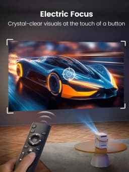 TOPTRO Projector Android 9.0 1080P 380ANSI Portable Projetor 1280*720P Auto Keystone Electric Focus Built-in Battery Home Cinema