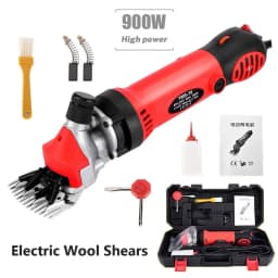 6 Speed 13 Teeth Plug in Electric Sheep Pet Hair Clipper Shearing Kit Shear Wool Cut Goat Pet Animal Shearing Supplies Farm Cut