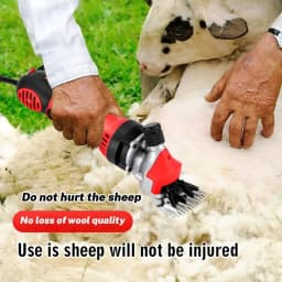 6 Speed 13 Teeth Plug in Electric Sheep Pet Hair Clipper Shearing Kit Shear Wool Cut Goat Pet Animal Shearing Supplies Farm Cut