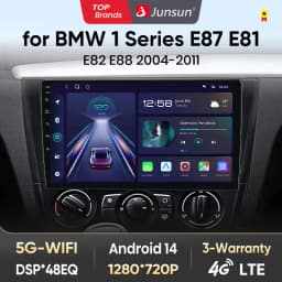 Junsun Android 13 Radio Autoradio For BMW 1-Series E87 E81 2004-2011 Car Intelligent Systems for Apple Carplay GPS RDS Spain