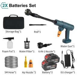 200Bar Brushless Electric High Pressure Washer Water Gun 6IN1 Cordless Car Washer Cleaning Garden For Makita 18V Battery