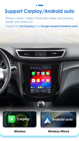 9.7inch 2DIN Android 13 Car Radio for Nissan Qashqai J11/X-Trail 3 T32 2013-2017 Multimedia Stereo Wireless Carplay 360Camera