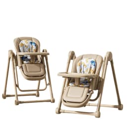 Lightweight Children's Dining Chair Multifunctional Baby Dining Chair with Adjustable Seat Height 2-in-1 Baby Rocking Swing