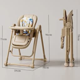 Lightweight Children's Dining Chair Multifunctional Baby Dining Chair with Adjustable Seat Height 2-in-1 Baby Rocking Swing