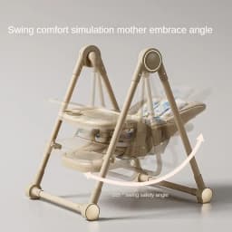 Lightweight Children's Dining Chair Multifunctional Baby Dining Chair with Adjustable Seat Height 2-in-1 Baby Rocking Swing