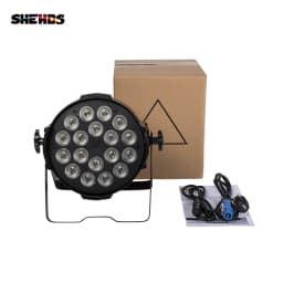 SHEHDS Big Aluminum Alloy LED Par 18x12W RGBW/18x18W RGBWA+UV Light Ball DJ Projector Stage Christmas Decoration