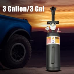 3 Gallons Tire Inflator Tires Inflation Cannon Shock Filler Tire Booster High Pressure Air Tire Bead Sealer W/Air Pressure Gauge