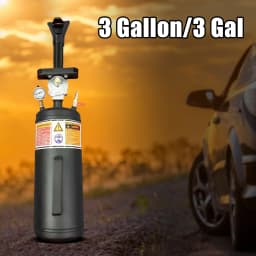 3 Gallons Tire Inflator Tires Inflation Cannon Shock Filler Tire Booster High Pressure Air Tire Bead Sealer W/Air Pressure Gauge