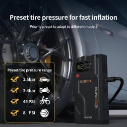 Portable Car Jump Starter, Jump Starter With Air Compressor, 6000A Peak BatteryJumper StarterPortable,Jump Box For Car Battery,
