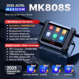 Autel MaxiCOM MK808S Bidirectional Tool as MK808BT Pro MX808S OBD2 Scanner Bi-directional Control Diagnosis Automotive Tools