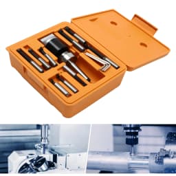 MT2-M10 F1-12 50mm Boring Head + 9pcs 12mm Boring Bar Cnc Milling Tools Kit Set