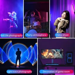 Ulanzi VL119 Colorful Led Stick Light Lamp Handheld RGB Tube Light Wand For Studio Game Room Video Movie Vlog Tiktok Photography