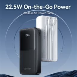 Vention 22.5W Power Bank 20000mAh 10000mAh Portable Fast Charger PowerBank For iPhone 15 14 13 Pro Max Xiaomi Samsung Charging