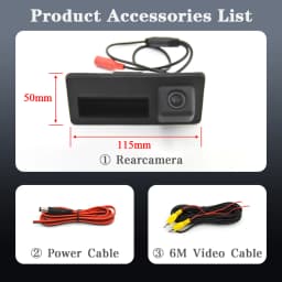 AUTOTOP Car Reversing Camera For Audi A4 B8 Q3 Q5 A5 A8 S5 A3 A6 C7 A7 VW Passat Backup Trunk Handle Water-proof Parking Camera
