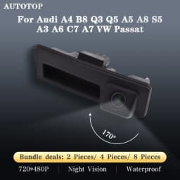 AUTOTOP Car Reversing Camera For Audi A4 B8 Q3 Q5 A5 A8 S5 A3 A6 C7 A7 VW Passat Backup Trunk Handle Water-proof Parking Camera