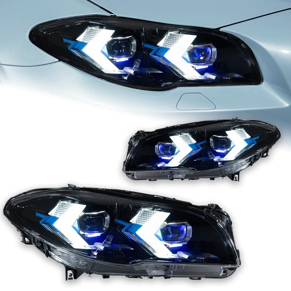 AKD Car Styling LED Head Lamp for BMW F10 Headlights 2010-2017 520i 525i 530i F11 LED Headlight DRL Projector Lens Auto Accessories