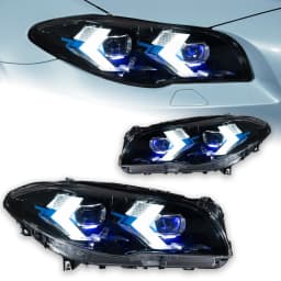 AKD Car Styling LED Head Lamp for BMW F10 Headlights 2010-2017 520i 525i 530i F11 LED Headlight DRL Projector Lens Auto Accessories