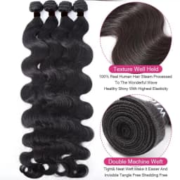 Body Wave Lace Closure With Hair Bundles 100% Human Hair Bundle With 2x6 4x4 5X5 Transparent Closure Remy Hair Weave Extensions