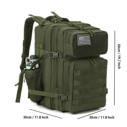 45L Tactical Backpack for Outdoor Sports Hiking Climbing Travel with Bottle Holder Travel Backpacks Camping Gear for Women/Men