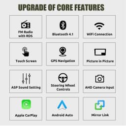 ESSGOO Android14 9" Apple Carplay Android auto For Hyundai I30 2006-2011 Car Stereo RADIO GPS Nav WIFI SWC FM BT Mirror link USB
