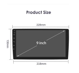 Hizpo 2DIN 9inch Android CarPlay Universal Car Radio Generic Multimedia Player GPS Navigation WiFi Bluetooth RDS DSP SWC 4G-LTE Optional No Canbus