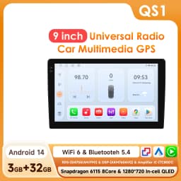 Hizpo 2DIN 9inch Android CarPlay Universal Car Radio Generic Multimedia Player GPS Navigation WiFi Bluetooth RDS DSP SWC 4G-LTE Optional No Canbus
