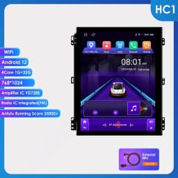 Hizpo 2DIN 9inch Android CarPlay Universal Car Radio Generic Multimedia Player GPS Navigation WiFi Bluetooth RDS DSP SWC 4G-LTE Optional No Canbus