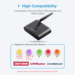 Meross Smart Garage Door Opener with External Antenna Up to 3 Single Doors EU Version Support HomeKit Alexa Google Home