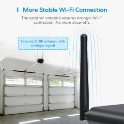 Meross Smart Garage Door Opener with External Antenna Up to 3 Single Doors EU Version Support HomeKit Alexa Google Home