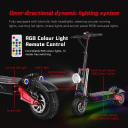 BOYUEDA S5 E-Scooter Dual Motor 60V38Ah NFC Activation Electric Scooter 11"off-road Tire Intelligent APP Control EScooters
