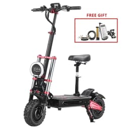 BOYUEDA S5 E-Scooter Dual Motor 60V38Ah NFC Activation Electric Scooter 11"off-road Tire Intelligent APP Control EScooters