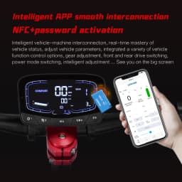 BOYUEDA S5 E-Scooter Dual Motor 60V38Ah NFC Activation Electric Scooter 11"off-road Tire Intelligent APP Control EScooters