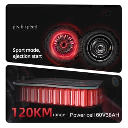 BOYUEDA S5 E-Scooter Dual Motor 60V38Ah NFC Activation Electric Scooter 11"off-road Tire Intelligent APP Control EScooters
