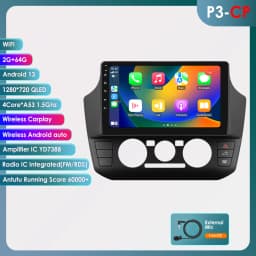 Hizpo Car Stereo Radio Touch Screen For Volkswagen UP! 2017-2023 UP Manual A/C Carplay GPS Navigation 8 Core 4G WIFI Autoradio