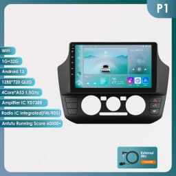 Hizpo Car Stereo Radio Touch Screen For Volkswagen UP! 2017-2023 UP Manual A/C Carplay GPS Navigation 8 Core 4G WIFI Autoradio