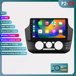 Hizpo Car Stereo Radio Touch Screen For Volkswagen UP! 2017-2023 UP Manual A/C Carplay GPS Navigation 8 Core 4G WIFI Autoradio