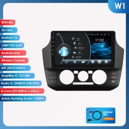 Hizpo Car Stereo Radio Touch Screen For Volkswagen UP! 2017-2023 UP Manual A/C Carplay GPS Navigation 8 Core 4G WIFI Autoradio