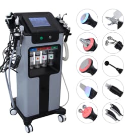 10 in 1 Hydro Dermabrasion Machine Deep Facial Cleaning Eye Lifting Water Oxygen Spray Skin Care Bubble SPA Beauty Device