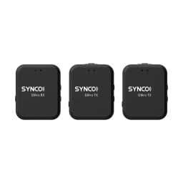 SYNCO G1(A2) Pro Wireless Microphone System with 1 Receiver & 2 Microphones 200M Transmission Range Built-in Battery Mic