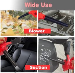 2-in-1 1000W Electric Leaf Blower & Vacuum EU Plug with Dust Bag for Yard Cleaning/Snow Blowing/Dust Suction/Car Cleaning