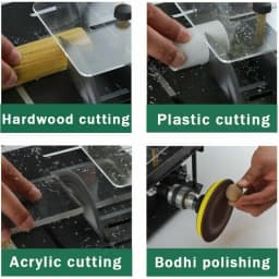 12-24V 200W Table Saw Mini Electric Desktop Saw Cutter Angle Speed Adjustable Cutter for Wood Plastic Acrylic