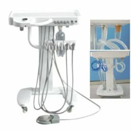 Einheit Tragbarer Rollwagen Dental Portable Mobile Self Delivery Cart Unit 4Loch