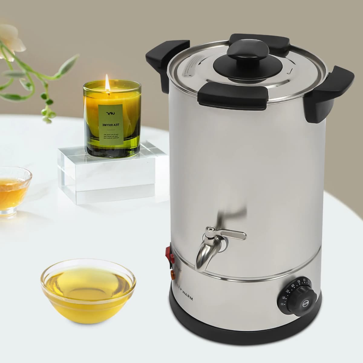 10lwax Melting Pot For Candles Electric Melting Pot Candle Wax With Temperature Controller And Thermostat For Light Manufacturer