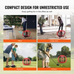 VEVOR Golf Chipping Net Pop Up Golf Practice Net Golf Hitting Aid Net with Target and Carry Bag for Backyard Driving Trainning