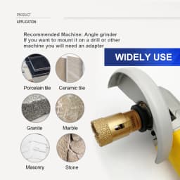SHDIATOOL 1Pc Dia110mm Diamond Drilling Core Bit M14 Porcelain Ceramic Tile Granite Drill Bit Masonry Hole Saw Opener Crown