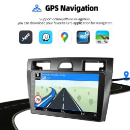 ESSGOO 9" For Ford Fiesta MK5 2002-08 Android 14 Car Stereo Radio Carplay Android Auto GPS Navigation BT FM WiFi RDS Mirror Link