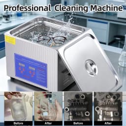 Ultrasonic Cleaning Machine 15/30L Digital Jewelry Cleaner 40kHz with Heater Stainless Steel Adjustable Time and Temperature for