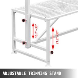SucceBuy Livestock Stand Trimming Stand with Straight Head Piece Goat Trimming Stand Metal Frame Livestock Trimming Stands